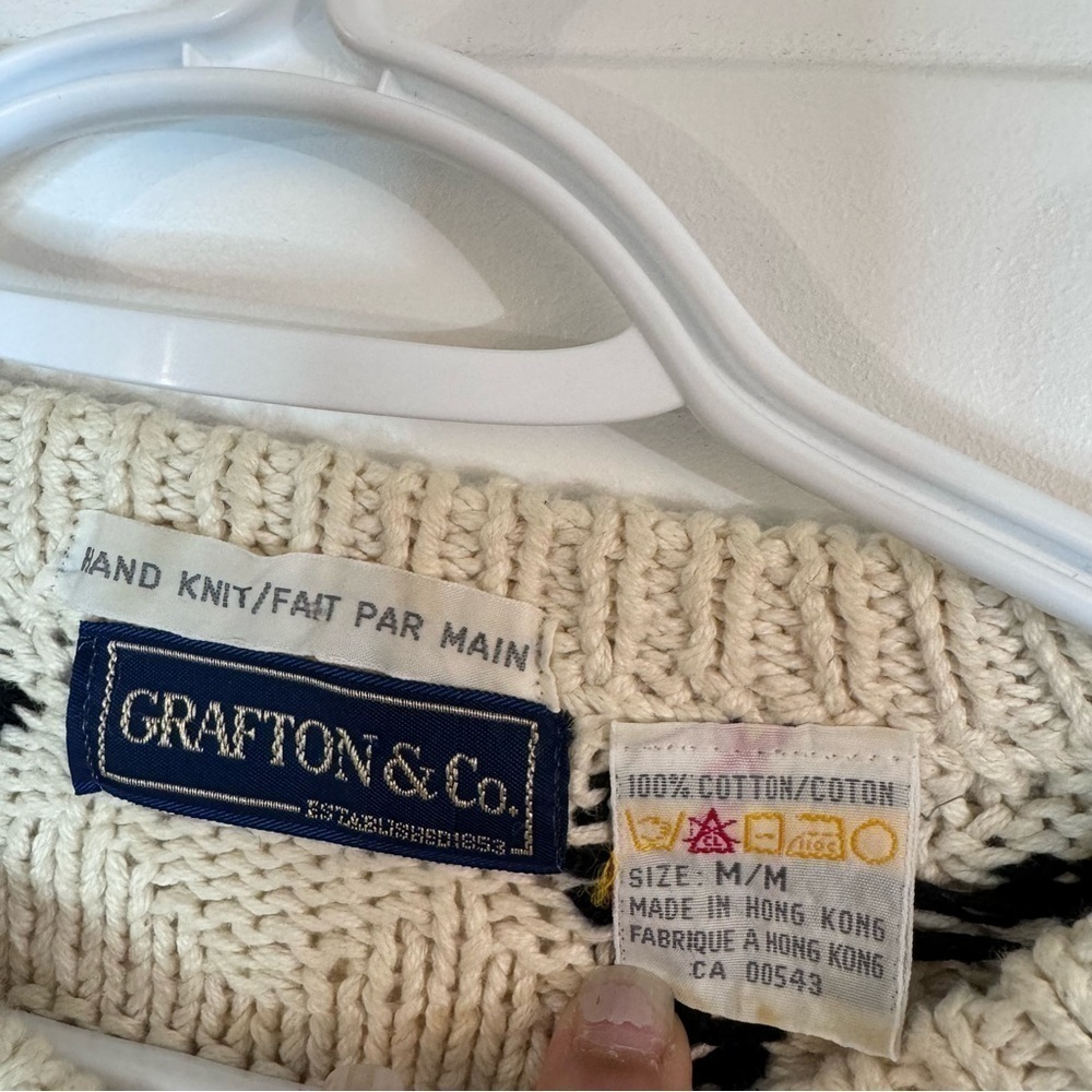 Vintage Hand Knit Grafton & Co Chunky Crewneck - Picture 7 of 10